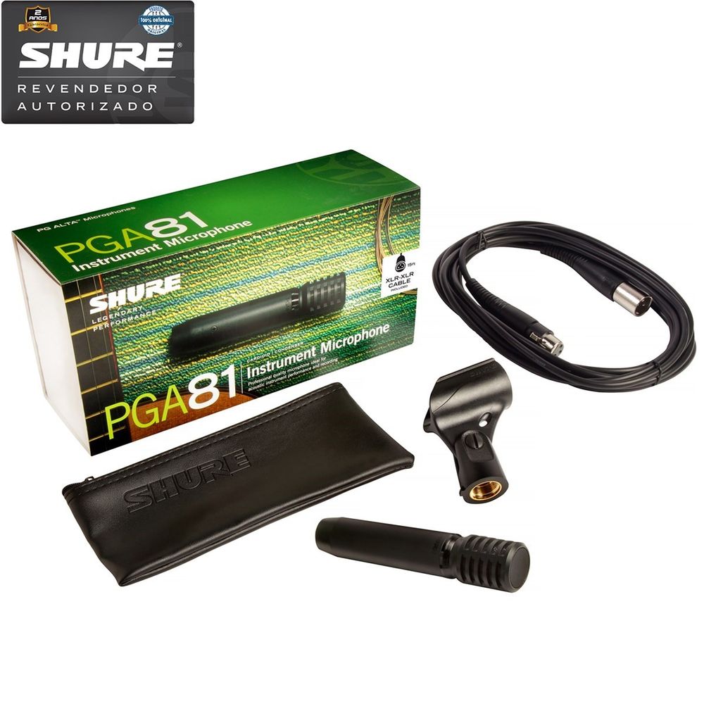 Microfone Para Instrumento PGA-81 XLR - Shure | Áudio Profissional | Ninja Pro Audio | SHURE - ninjaproaudio Mobile